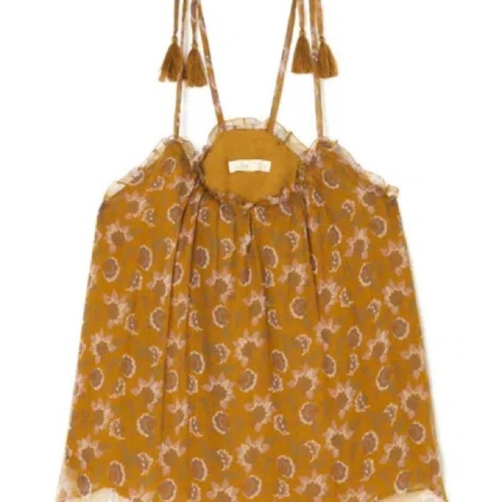 Louise Misha Women Top Legra Cinnamon Flowers